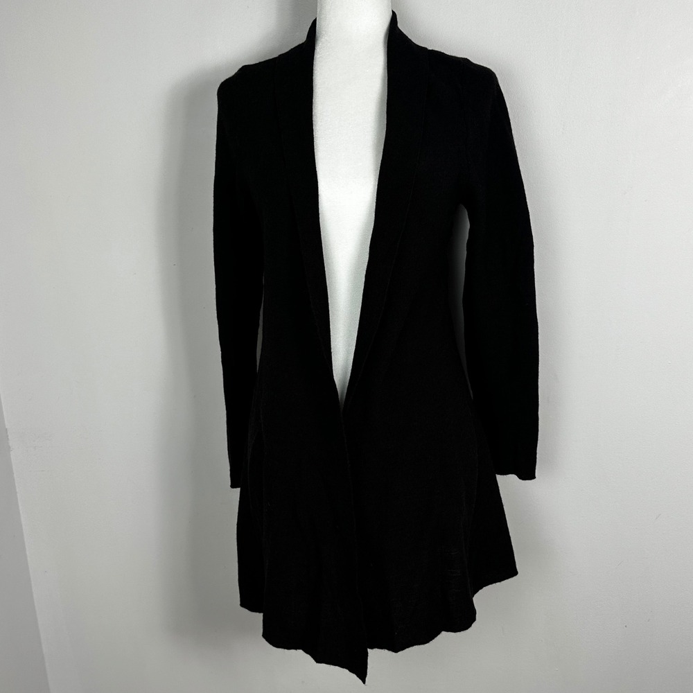 Eileen Fisher 100% Merino Wool Cardigan Sweater Knit Womens Size Medium Minimal